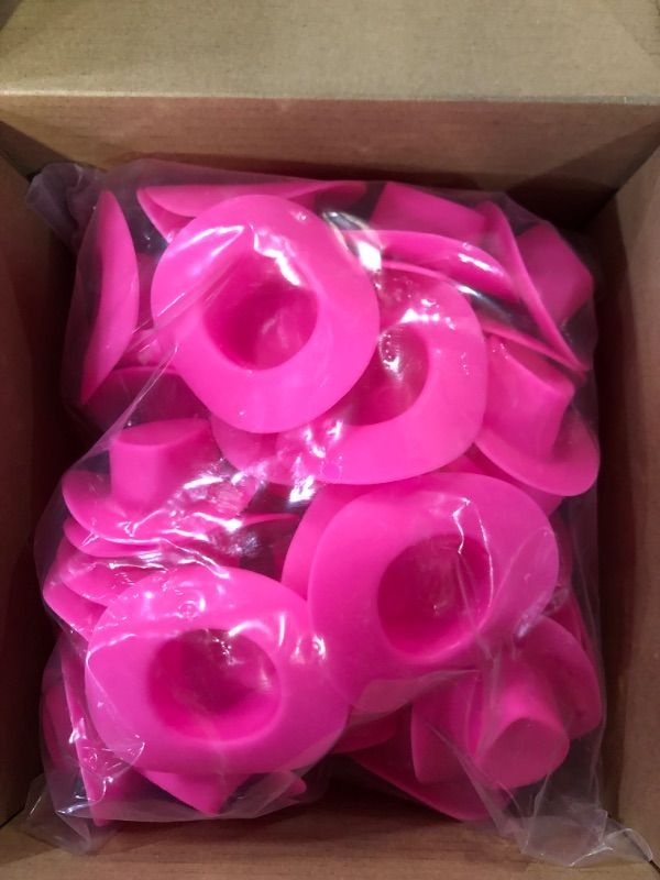 Photo 1 of 40 PCS Mini Western Cowboy Hat, Plastic Cowgirl Hat Cute Miniature Hat Party Decoration Accessories 