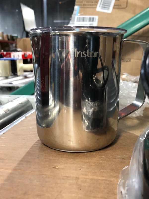 Photo 2 of ***USED - FROTHING MIXER MISSING - UNABLE TO TEST***
Instant Magic Froth 9-in-1 Electric Milk Steamer and Frother, 17oz Stainless Steel Pitcher