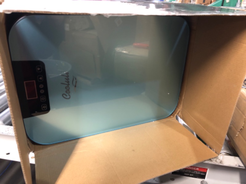 Photo 2 of ***NONREFUNDABLE - NOT FUNCTIONAL - FOR PARTS ONLY - SEE COMMENTS***
Cooluli 20L Mini Fridge For Bedroom - Car, Office Desk & College Dorm Room - Glass Front & Digital Temperature Control - 12v Small Refrigerator for Food, Drinks, Skin Care, Beauty & Brea