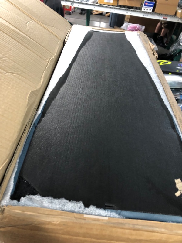 Photo 1 of CASACRAFT. Queen Size Headboard Only, Tufted Headboard Wall Panels, Peel & Stick Panels, Pack of 4 Blue Upholstered Queen Headboard (31x11.4 Each) Blue Queen