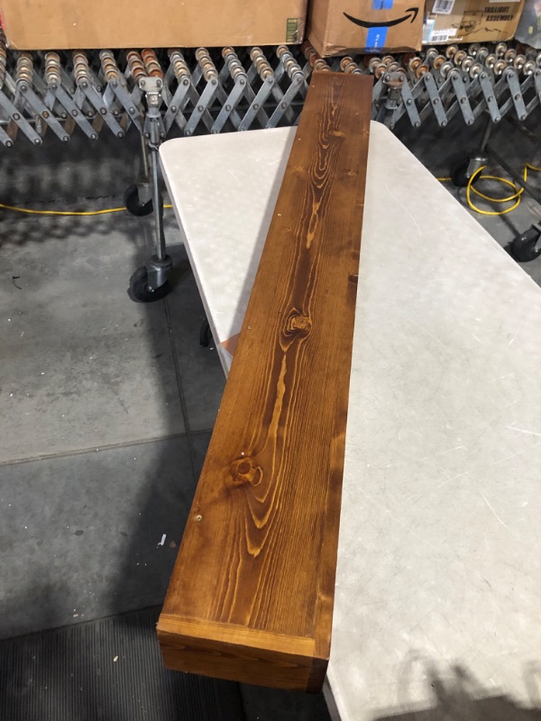 Photo 6 of ***USED - SCRATCHED - NO PACKAGING - HARDWARE MISSING***
Fireplace Mantel - Wall-Mounted Mantles for Over Fireplace - Farmhouse Fireplace Mantle Shelves - Handcrafted Wood Fireplace Mantels - Floating Fireplace Mantel 72 X 8 X 5 - Rustic Traditional