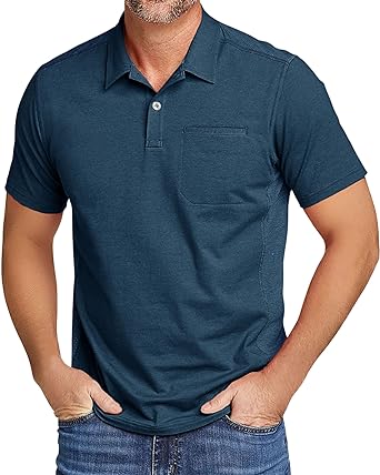 Photo 1 of *STOCK PIC FOR REFERENCE* V VALANCH Men's Polo Shirts Short Sleeve Lightweight Summer Moisture Wicking Outdoor Sports Casual Collared Tennis T-Shirt XX-Large P109-black&darkgrey