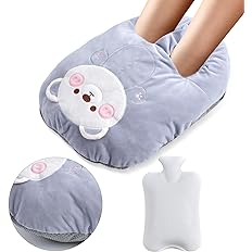 Photo 1 of Foot Warmer for Feet,Douthfolle Cute Foot Warmer Non Electric for Women and Men 2 in 1 3L Hot Water Bottle Foot Warmers Heated Foot Warmers,Cushion Washable and Removable
