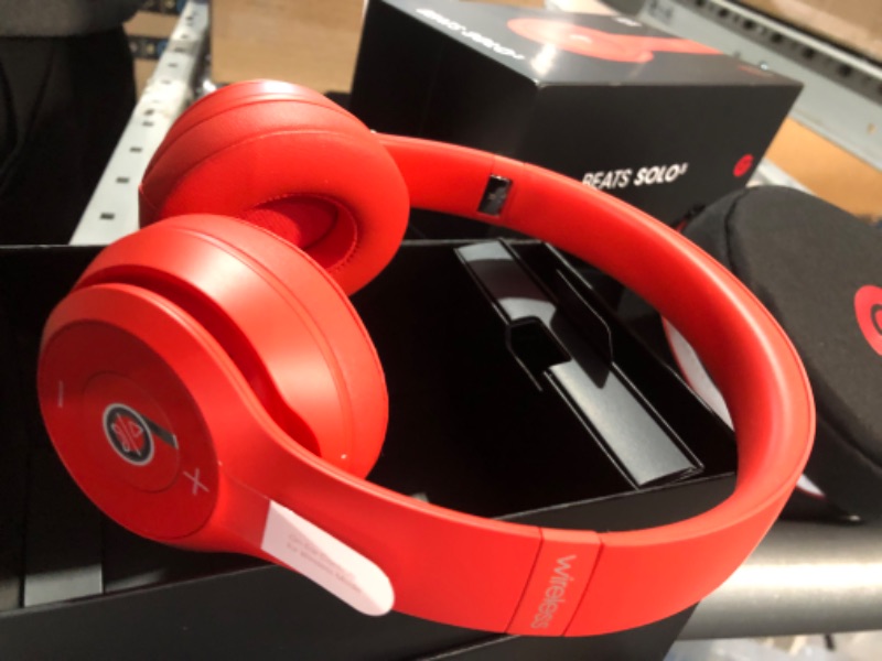 Photo 3 of Beats Solo3 Wireless On-Ear Headphones (Red)( 