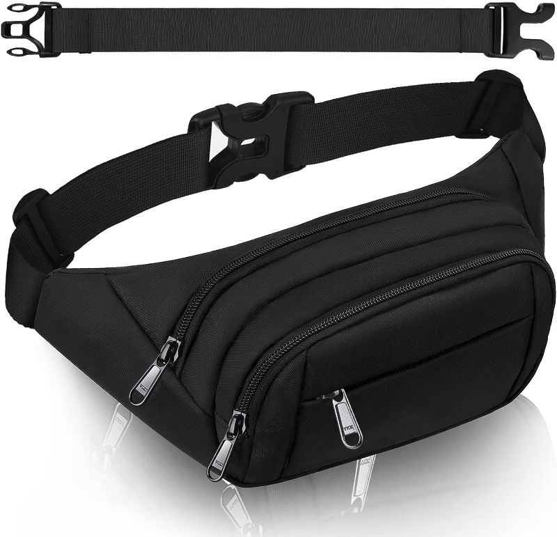 Photo 1 of **BUNDLE PACK NON-REFUNDABLE** 
2 Large Fanny Packs, (Black)