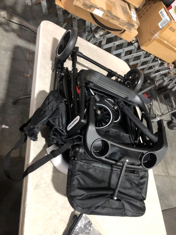 Photo 8 of ***USED - LIKELY MISSING PARTS - UNABLE TO VERIFY FUNCTIONALITY***
Cozykid Bser Baby Stroller, Black, Folding, Baby Stroller, Suitable for 0-36 Months Newborn, Lightweight Baby Stroller with Large Storage Basket and Adjustable Handle