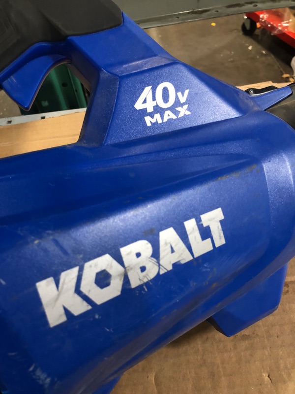 Photo 2 of ***BLOWER ONLY****
Kobalt Gen4 40-Volt 520-CFM 120-MPH Brushless Handheld Cordless Electric Leaf Blower 