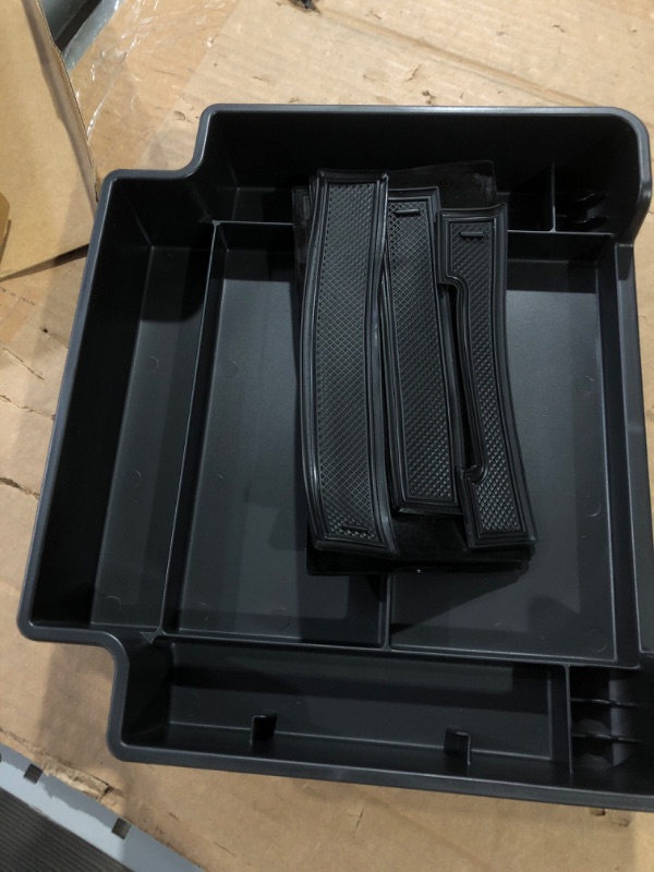 Photo 1 of MARCHFA Center Console Organizer Tray Compatible for 2021 2022 2023 Chevy Suburban Tahoe Accessories Armrest Tray Organizer for 2021 2022 2023 GMC Yukon Insert Secondary Storage Box