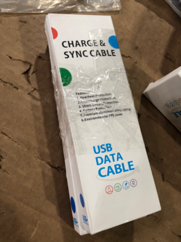Photo 2 of *****BUNDLE PACK OF 2 NON REFUNDABLE****
USB C Cable 6ft, Led USB A to USB C Charger Cable Fast Charge, Light Up USB A to Type C (Blue) 6FT Breathing Blue