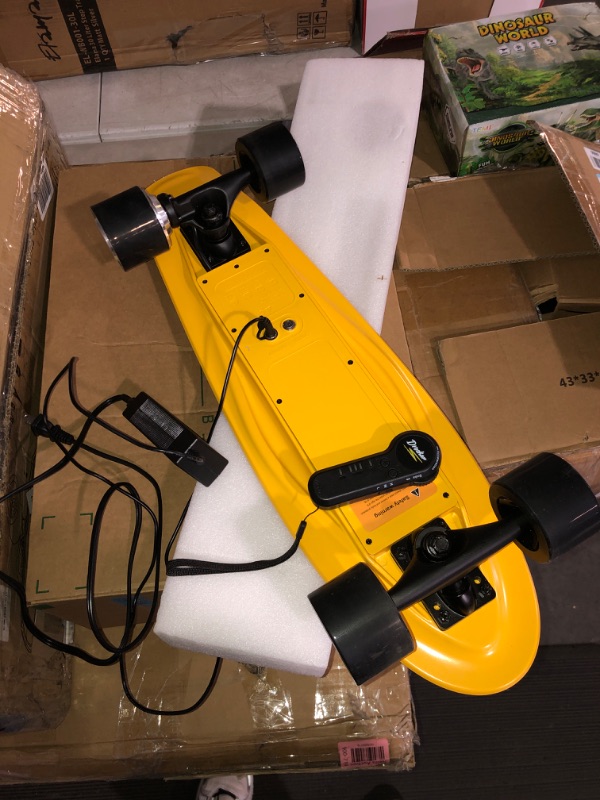 Photo 2 of (NON-REFUNDABLE) Electric Skateboards, Longboard Cruiser with Remote Control, 350W Motor,Top Speed12.5 MPH 5/7 Miles Range 3 Speeds Adjustment, Electric Skateboards for Adults Beginners Kids Teens