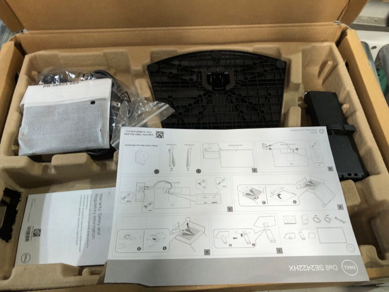 Photo 5 of *NOT REFUNDABLE BROKEN MONITOR-SELLING FOR PARTS* Dell 24 inch Monitor FHD (1920 x 1080) 16:9 Ratio with Comfortview (TUV-Certified), 75Hz Refresh Rate, 16.7 Million Colors, Anti-Glare Screen with 3H Hardness, Black - SE2422HX 24 Inches SE2422HX