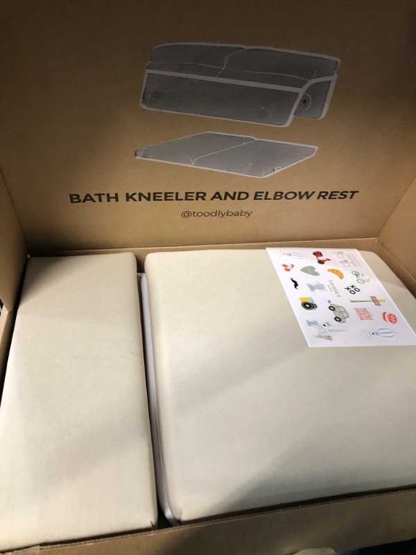 Photo 2 of Baby Bath Kneeler and Elbow Rest Pad Set BEIGE