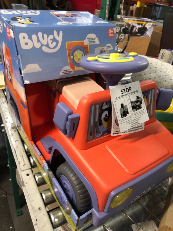 Photo 2 of Bluey 6V Ride On Car for Toddlers - Interactive Electric Car for Kids with Sound Effects & Music, 