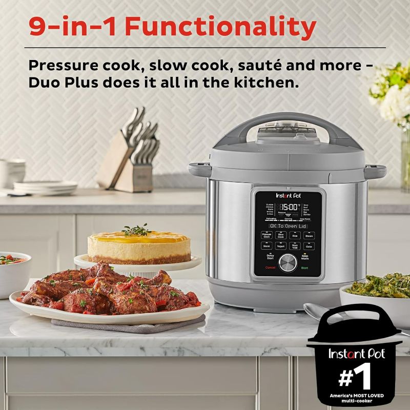 Photo 3 of (READ FULL POST) Instant Pot Duo Plus, 8-Quart Whisper Quiet 9-in-1 Electric Pressure Cooker, Slow Cooker, Rice Cooker, Steamer, Sauté, Yogurt Maker, Warmer & Sterilizer, App With Over 800 Recipes, Stainless Steel 8QT Duo Plus