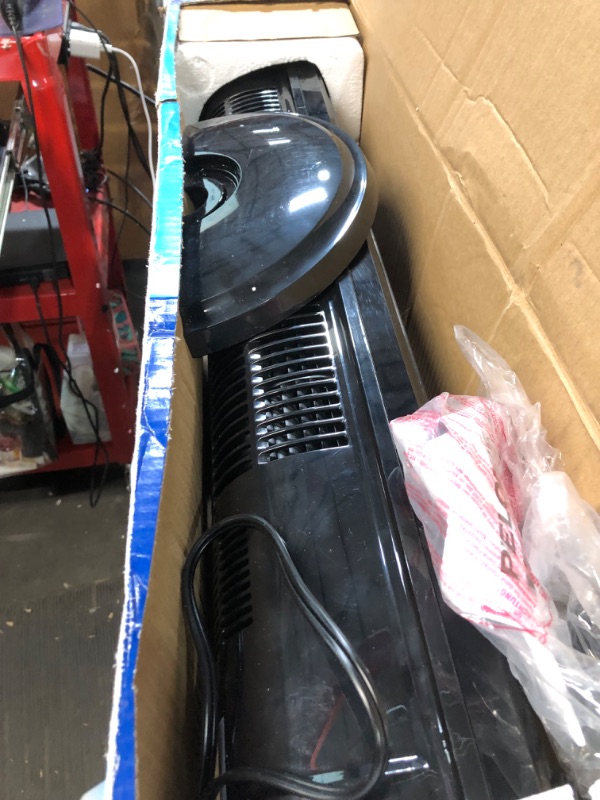 Photo 1 of ***USED - LIKELY MISSING PARTS - UNABLE TO VERIFY FUNCTIONALITY***
PELONIS 30 Inch Oscillating Tower Fan with 3 Speed Settings and Auto-off Timer, Standing Fan PFT28A2BBB, Black Black 30-inch