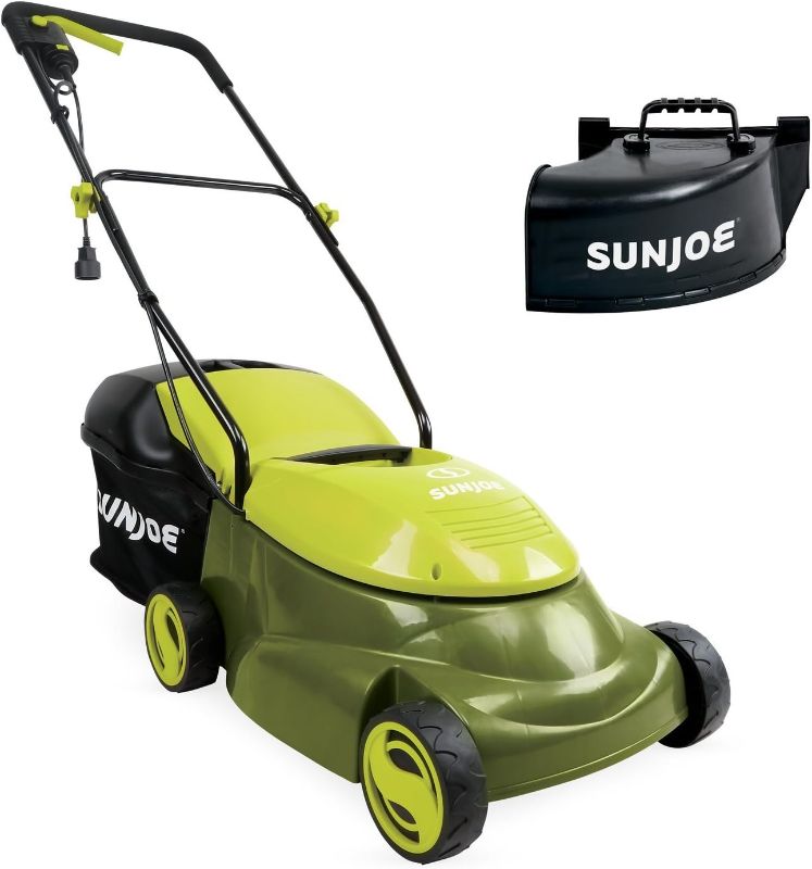 Photo 1 of ***USED - LIKELY MISSING PARTS - UNABLE TO TEST***
Sun Joe MJ401E-PRO Electric Lawn Mower w/Collapsible Handle, 3-Position Height Control, 10.6-Gallon Bag