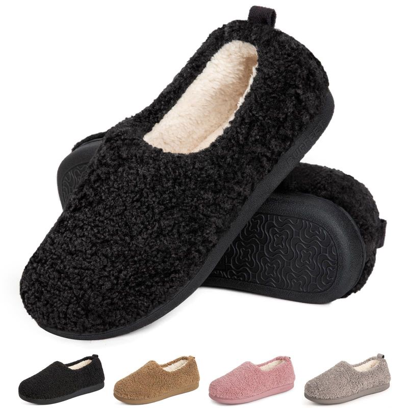 Photo 1 of * women's 9 * see images *
Women's Cozy Fuzzy SlippeACrs Warm Memory Foam Closed Back House Shoes with Indoor Outdoor 