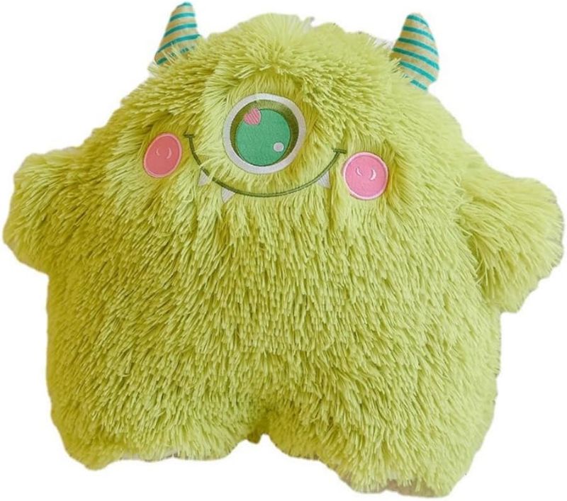 Photo 1 of 17.7in Flurry Monster Stuffed Animals Plush Toy Cartoon Big Eyed Monster (green)