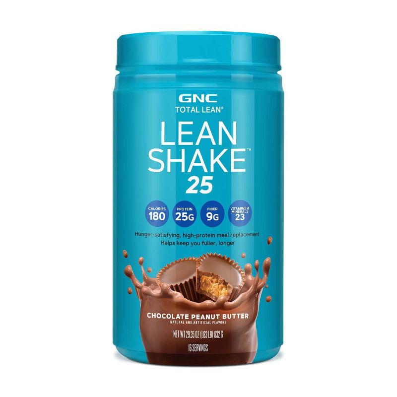 Photo 1 of ***NON-REFUNDABLE, EXP 04/18/2024****
GNC Total Lean | Lean Shake 25 Protein Powder 16 Servings Chocolate Peanut Butter 1.83 Pound (Pack of 1)