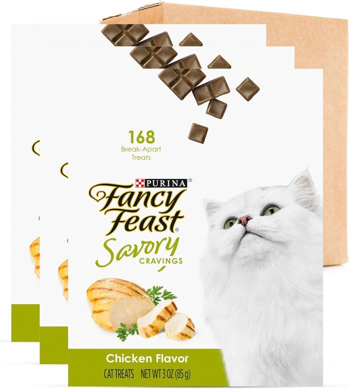 Photo 1 of ***NON-REFUNDABLE, EXP 01/2024****
Purina Fancy Feast Limited Ingredient Cat Treats, Savory Cravings Chicken Flavor - 9 oz. Box Chicken 3.00 Ounce (Pack of 3)