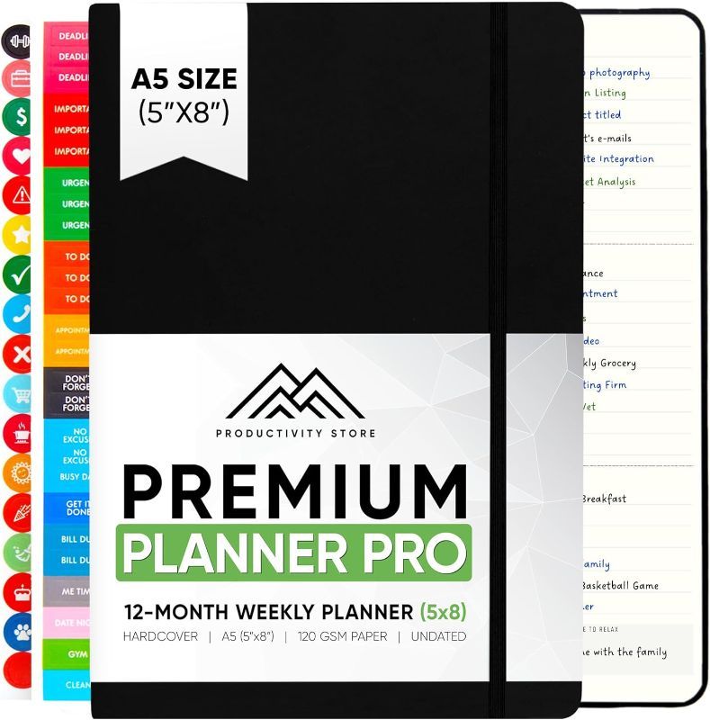 Photo 1 of 2024 Planner PRO - Dated 2024 Planner - Daily , Weekly  & Monthly  - 5.8" x 8.3" 