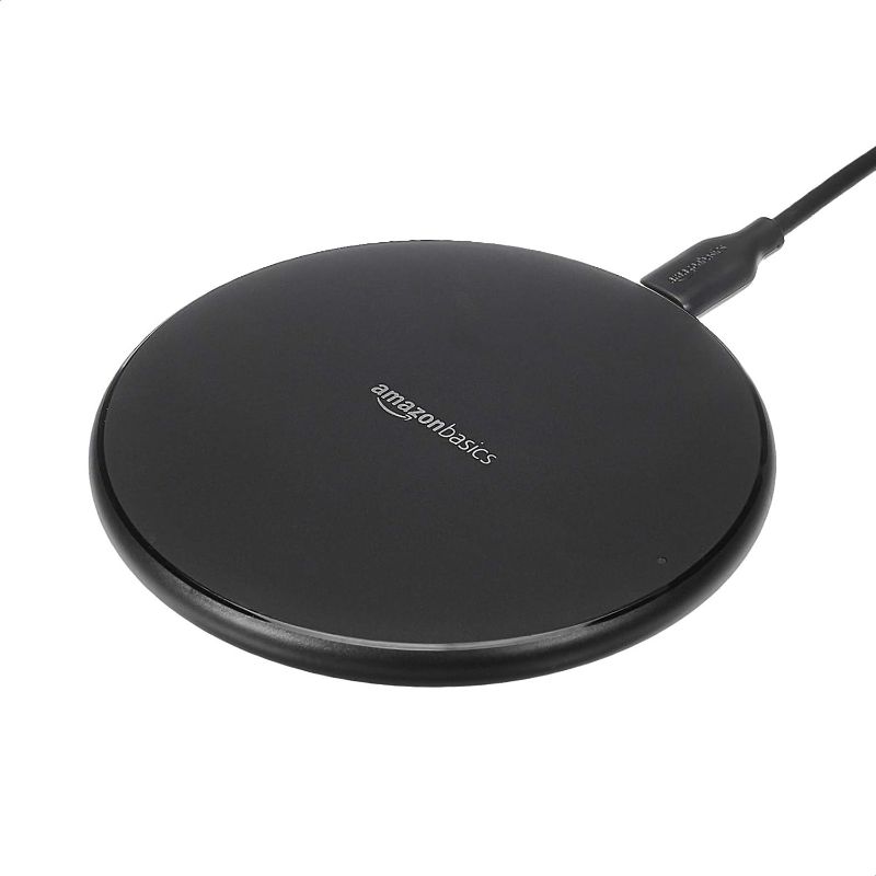 Photo 1 of Amazon Basics 15W Qi Certified Wireless Charging Pad (No AC Adapter) 15W Pad