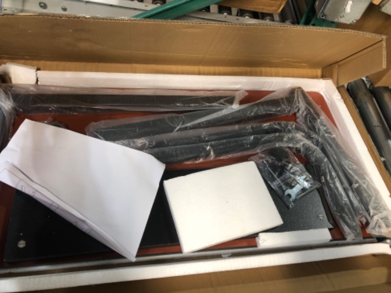 Photo 1 of 31.4 inches Adjustable Movable Portable Laptop Computer Stand with Tablet Slot, Small C Table for Couch Bed and Work, Home Office Desk with Lockable Wheels for Work and Study, Black Black 31.4 inches