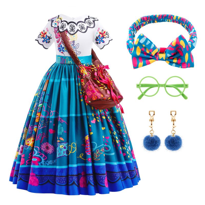 Photo 1 of Ainvliya Encanto Dress for Girls, Mirabel Isabella Encanto Costume- 6-7 Years