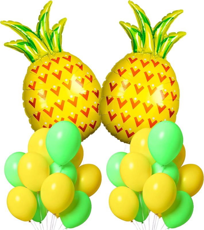 Photo 1 of ***NON-REFUNDABLE, (2 Pack)***
Big Pineapple Balloons Set - Pack of 20 