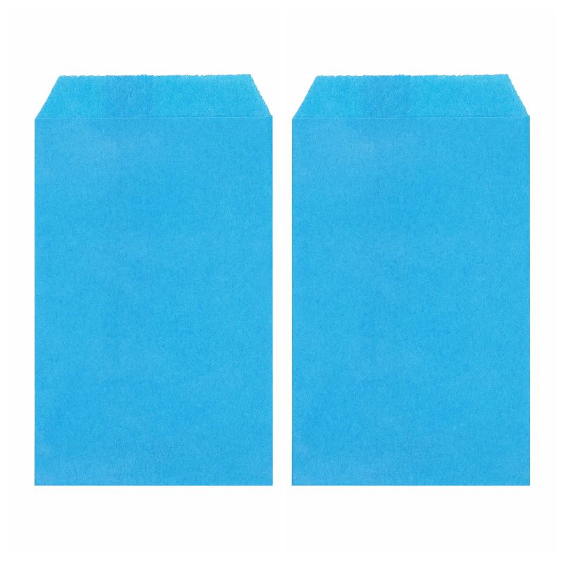 Photo 1 of ***NON-REFUNDABLE, (2 Pack)***
Sky Blue Mini Flat Greaseproof Paper Bags Envelopes ,Pack of 100 by Quotidian (2 3/4'' x 4 1/2'') 