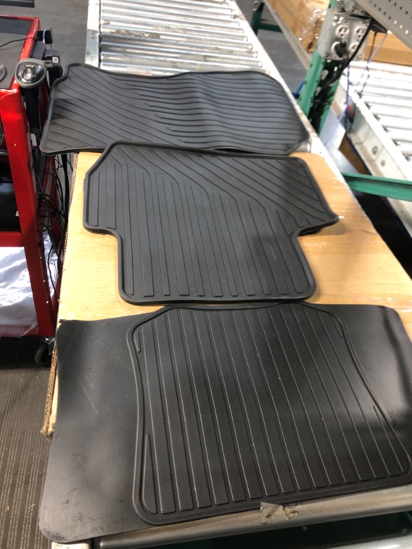 Photo 3 of  ***STOCK PHOTO FOR REFERENCE ONLY***
Car Floor  Black Rubber Auto Floor Liners Mat All Weather Protection Heavy Duty Floor Mats