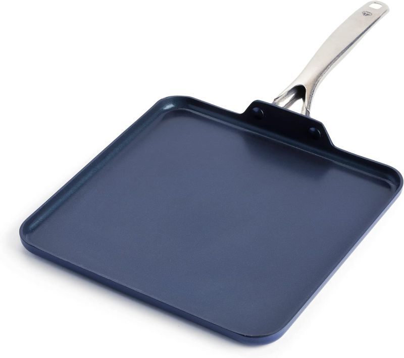 Photo 1 of ****READ NOTES****
Blue Diamond Cookware Diamond Infused Ceramic Nonstick, 11" Griddle Pan, Blue