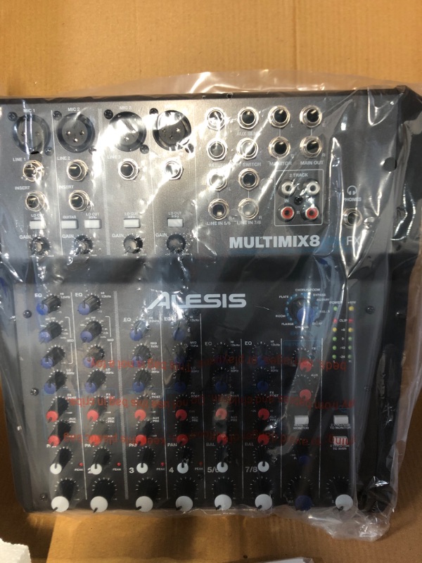 Photo 3 of Alesis MultiMix 8 USB FX – 8 Channel Compact Studio Mixer with Built In Effects & USB Audio Interface 