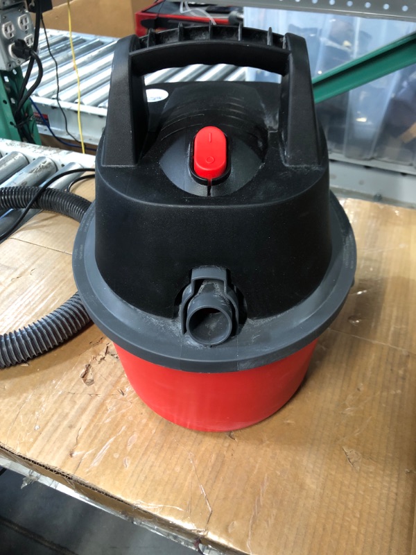 Photo 2 of **PARTS ONLY, NON FUNCTIONAL***
Peak HP Wet/Dry Vacuum, Portable Compact Shop Vacuum with Top Handle