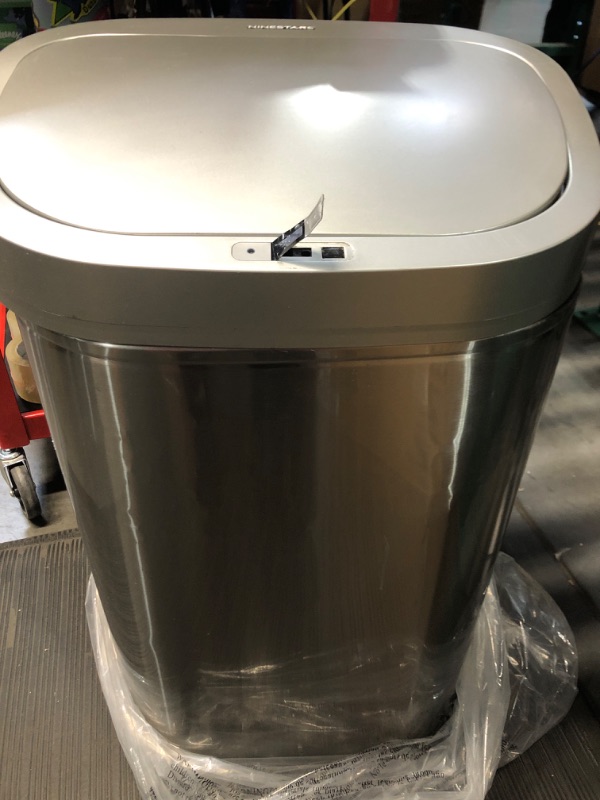 Photo 2 of **PARTS ONLY, NON FUNCTIONAL***
 Automatic Touchless Infrared Motion Sensor Trash Can, 21 Gal 80L