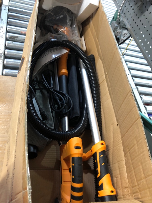 Photo 1 of Electric Drywall Sander Machine - DIY Power Tools ?with? Dust Collector Bag and ?Vacuum Attachment (Pole Sander) 810W