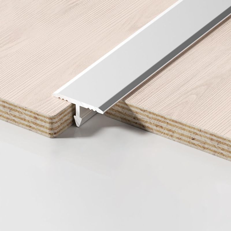 Photo 1 of Gaahing Aluminum T Molding Floor Transition Strip, T Moulding for Laminate Flooring Planks, Vinyl Floor Transition, Rubber Transition (3Pcs x 3ft x 0.8in, Matte Silver) 3pcs x 3ft x 0.8in Matte Silver 3