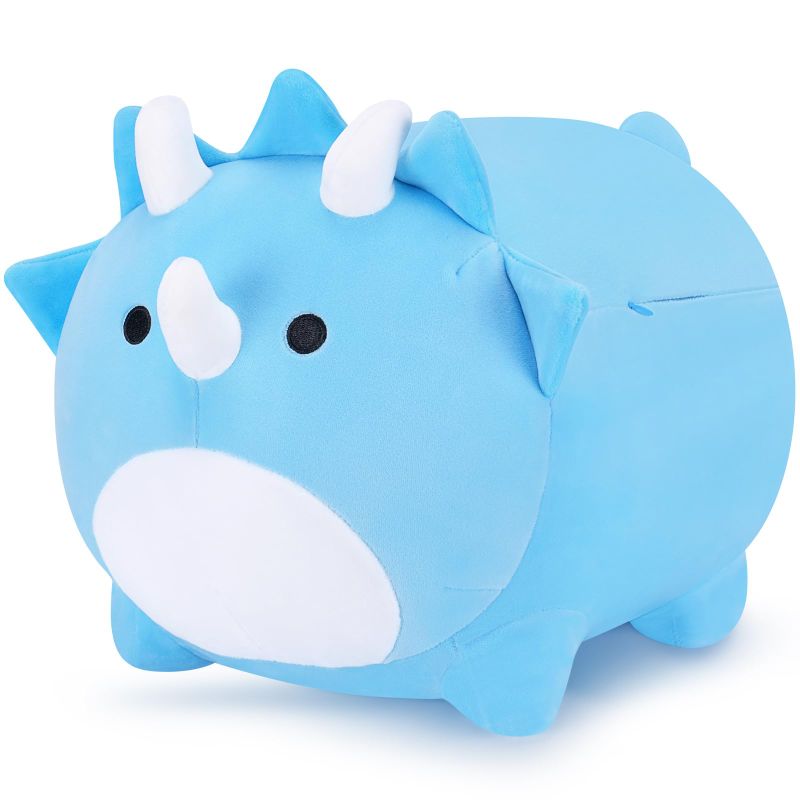 Photo 1 of Auspicious beginning Dinosaur Plush Pillows-20‘’ Blue