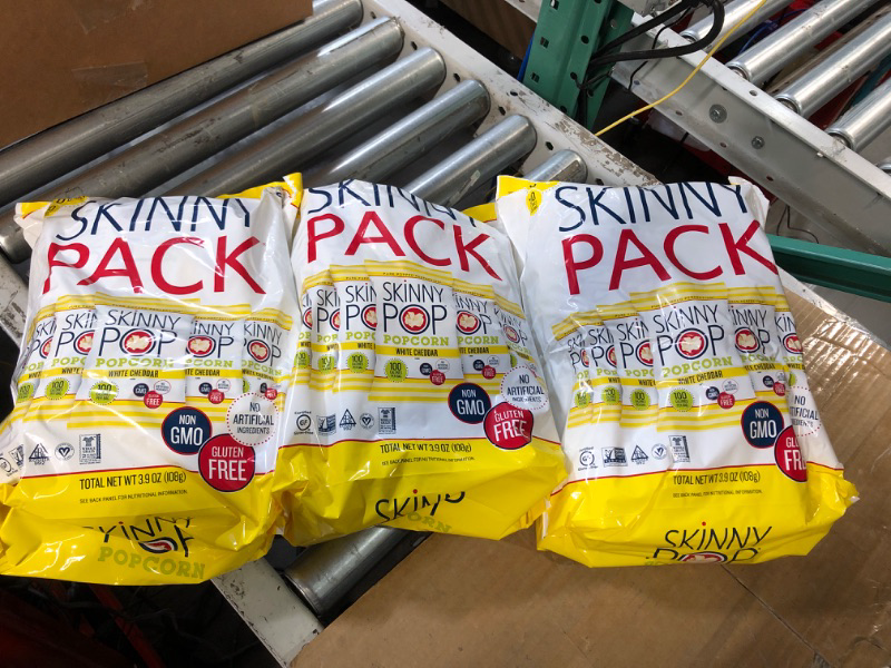 Photo 2 of ***NON-REFUNDABLE,EXP:01/25/2024  ***
SkinnyPop Popcorn Healthy Snacks Pack, White Cheddar (3 packs of 6 count)