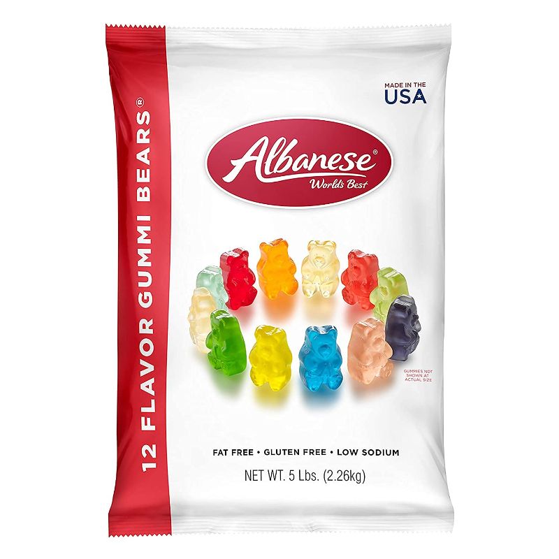 Photo 1 of ***NON-REFUNDABLE,EXP: 02/15/2024***
Albanese World's Best Gummi, 12 Flavor Bears, 5 Pound