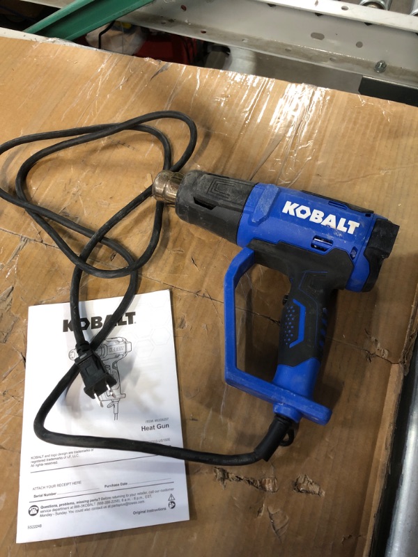 Photo 2 of ****READ NOTES****
Kobalt 5100-BTU Heat Gun