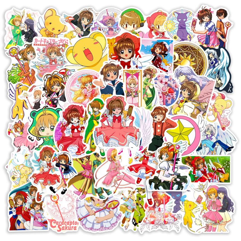 Photo 1 of ***NON-REFUNDABLE, (4 Pack)***
50pcs Japanese Anime Cardcaptor Sakura Stickers Waterproof Vinyl 