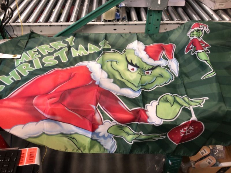 Photo 1 of ***NON-REFUNDABLE, (2 Pack)***
MERRY CHRISTMAS..GRINCH FLAG