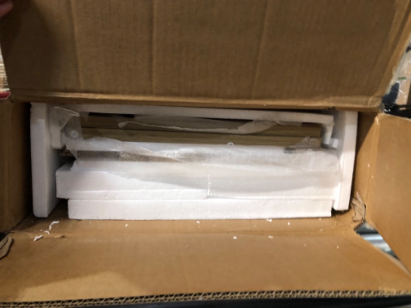 Photo 1 of Anmytek Rattan Cabinet, 2 Door Sideboard Buffet Storage Cabinet with Adjustable Shelf Large Space for Living Room Dining Room Hallway Entryway H0082