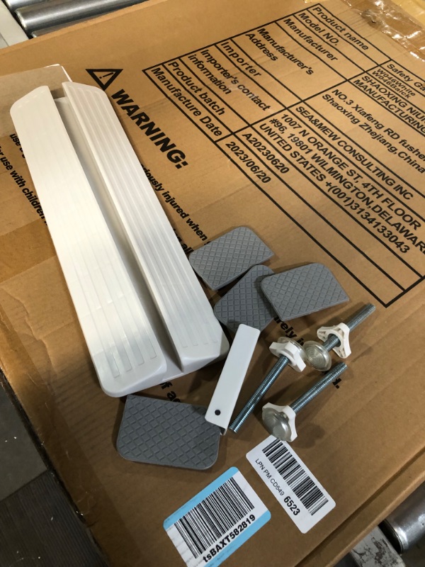 Photo 1 of *FOR PARTS ONLY*  READ NOTES
Fairy Baby Extra Wide Baby Gate for Dogs Pressure Monuted Safety Gate for Living Room, Fits 62 Inch to 67 Inch with Pressure Mounted Extention Kit, White
