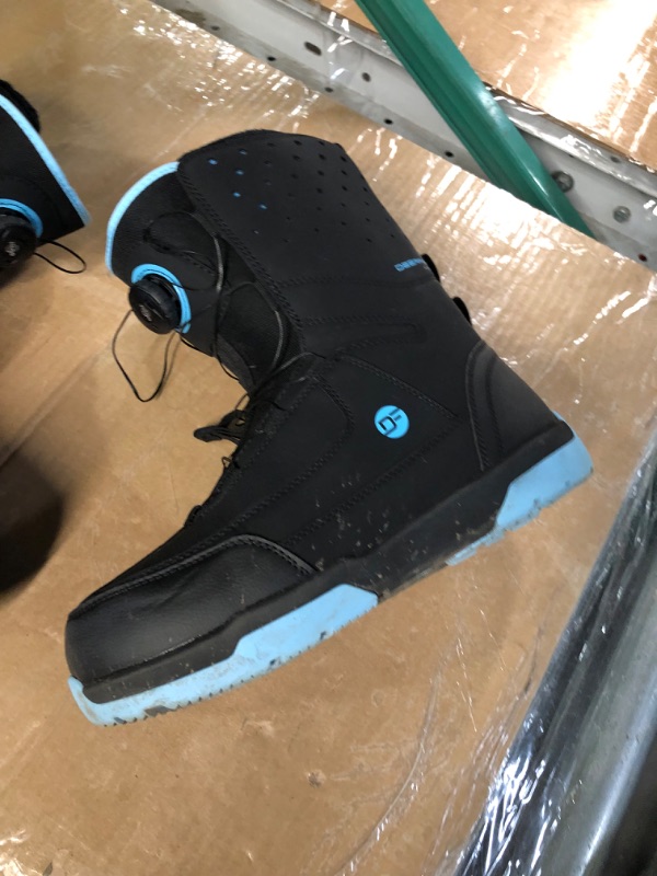 Photo 1 of DEERFAMY Snowboard Boots Step on for Men, Black/Gray Black 9.5