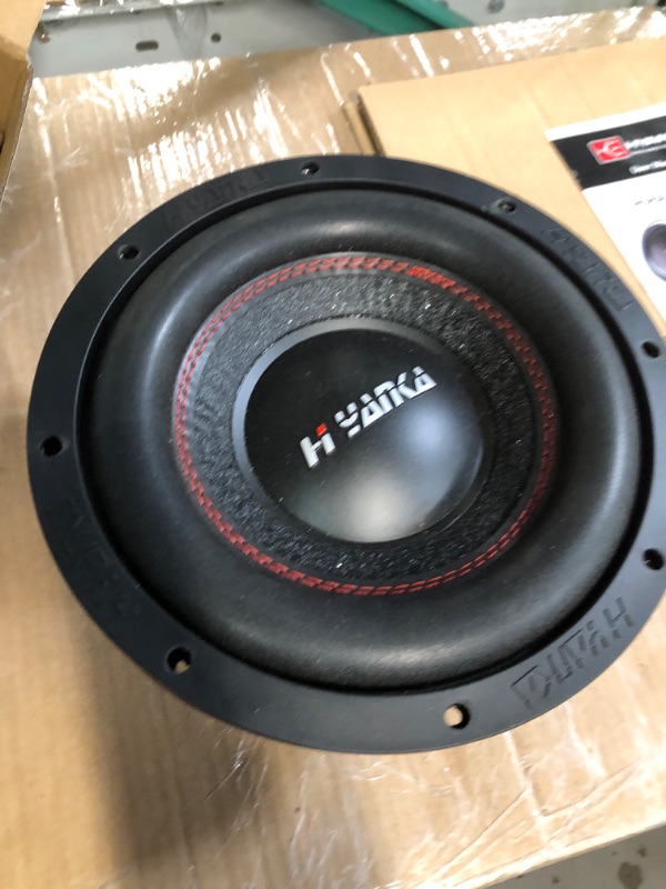 Photo 1 of H YANKA 10 Inch Subwoofer - 10 Inch Paper Cone Subwoofer Car Audio, Black Steel Basket, Dual Voice Coil 2 Ohm Impedance 10 subwoofer, 1200W MAX Power 10 inch Competition Subwoofer 10 Inch Car Subwoofer 1200W Dual 2 Ohm