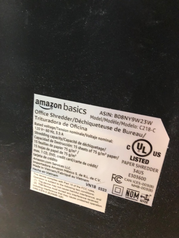 Photo 3 of *READ NOTES*
Aurora AU1210MA Professional Grade High Security 12-Sheet Micro-Cut Paper/ CD and Credit Card/ 60 Minutes Continuous Run Time Shredder