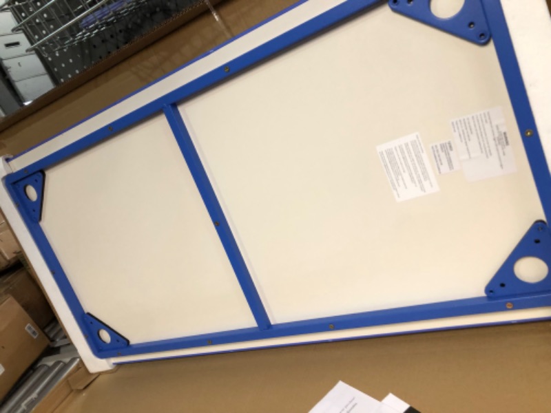 Photo 2 of *FOR PARTS ONLY*
Flash Furniture Wren 23.625''W x 47.25''L Rectangular Blue Plastic Height Adjustable Activity Table with Grey Top