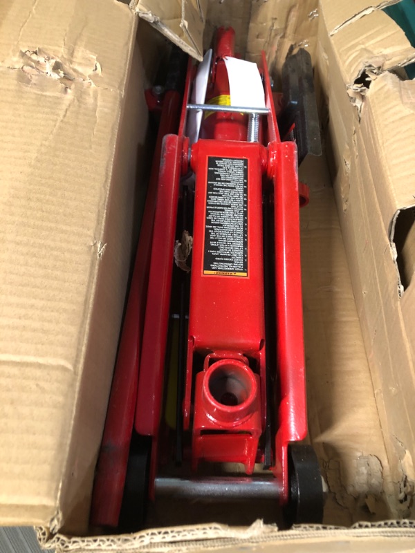 Photo 2 of *FOR PARTS ONLY*
BIG RED T83006 Torin Hydraulic Trolley Service/Floor Jack with Extra Saddle (Fits: SUVs and Extended Height Trucks): 3 Ton (6,000 lb) Capacity, Red
